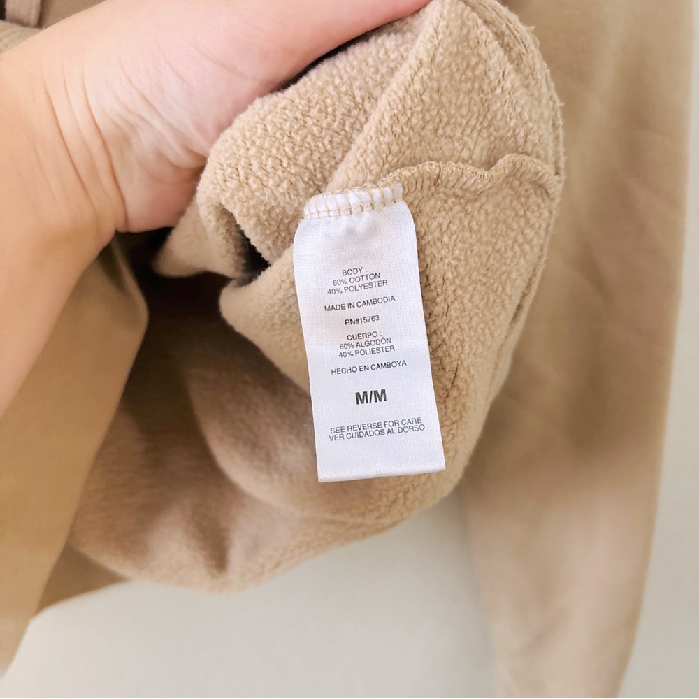 Champion Women’s Beige Tan Basic Solid Hoodie Siz… - image 4